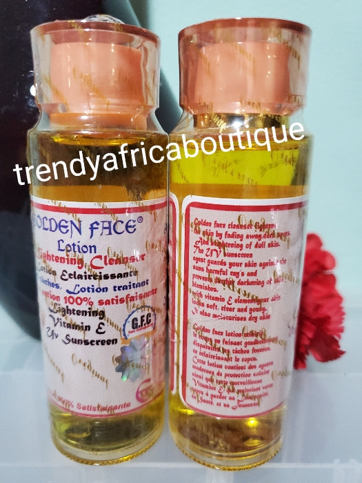 Original Golden face triple action lightening face cleanser. Fades dark spot, acne, pimples, dark under eye circle. For all skin type. Use day and night.