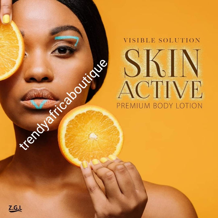 Visible Solution skin Active whitening body lotion with vitamin C, glutathion, kojic acid, snail slime, AHA, +argan oil. 400ml. Super effective Skin repair whitening body lotion with Spf50