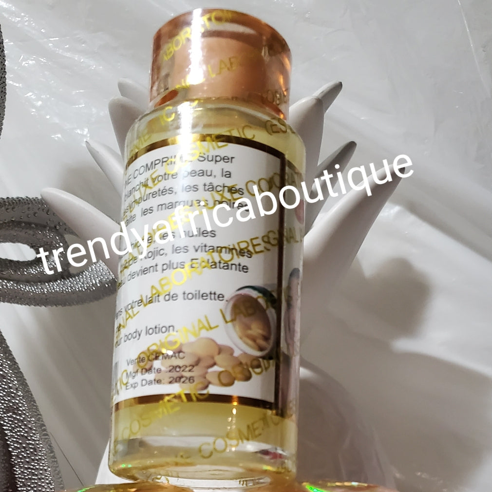 Super safe & effective Glutathione comprime super fort concentre whitening Serum to be added to your body lotion or cream. Please do not use by itself undiluted!!