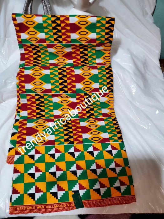 3pcs set multi color Quality ankara Guarantee African Veritable 100% cotton wax print set. 6yds + handbag and clutch 3pcs. Hollandaise Soft texture with quality design. Ankara was print in soft texture,. Luxuriouse quality ankara