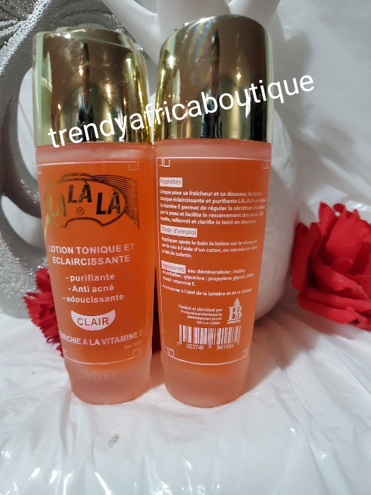 Lalala tonique anti acne and black spots face cleanser/lotion 100ml x 1.
