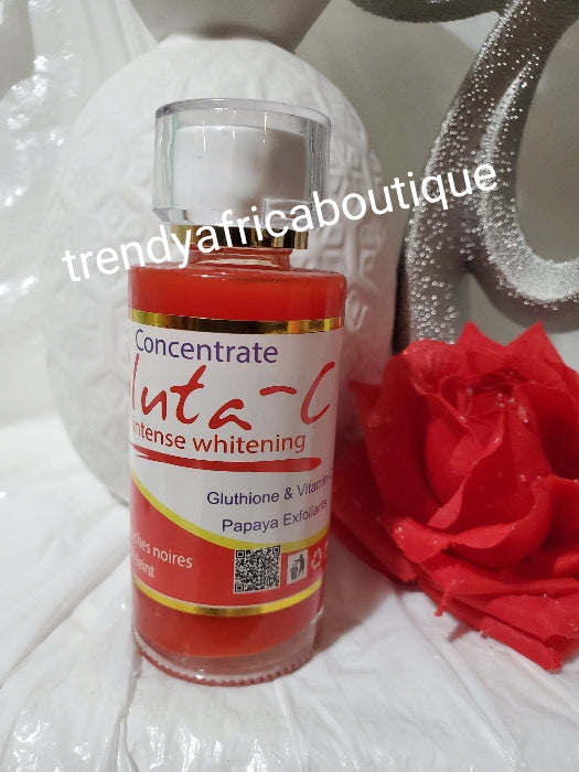 2 bottle sale: Glutathion & Vitamin-C concentrate. Papaya Exfoliating intense whitening and glowing Serum/oil. 120ml x 2