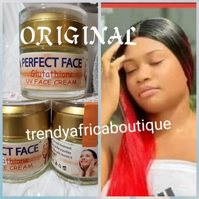 original glutathione cream Authentic/Original PERFECT FACE glutathion UV face cream fast action 6 – Trendy Africa Boutique