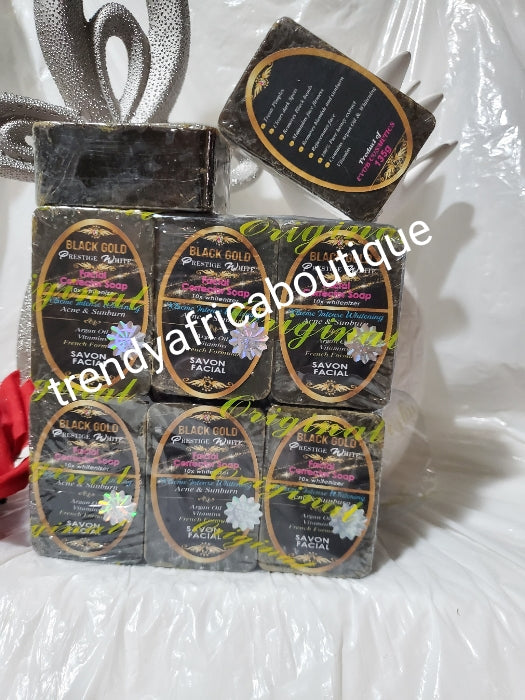 Black Gold prestige white facial soap10x whitenizer face corrector soap.For severe pimples & black spots /acnes