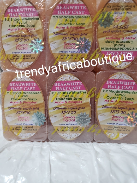 Dear white halfcast whitenizer face soap for acne and pimples 135gx1. Fast action face corrector!!