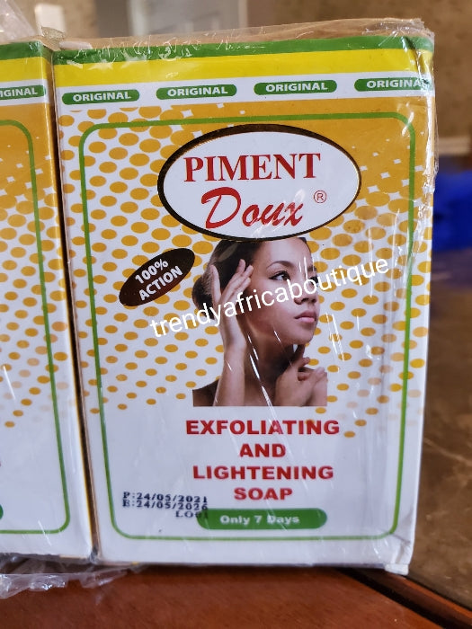 Piment Doux 7 days exfoliating and lighening soap 230g x 1gx1