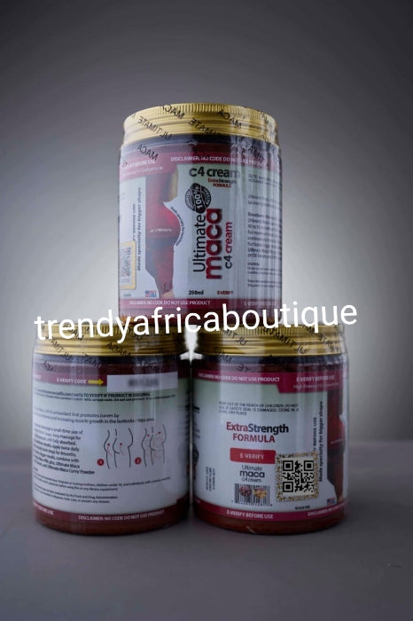 BACK IN STOCK!! 3pcs combo sale: Ultimate Maca Pills Plus 7500MG.120 pills in bottle, c4 cream 250ml, and serum/oil 300ml. Maximum strength butts & Hips enlargement. 💯 satisfaction!!!