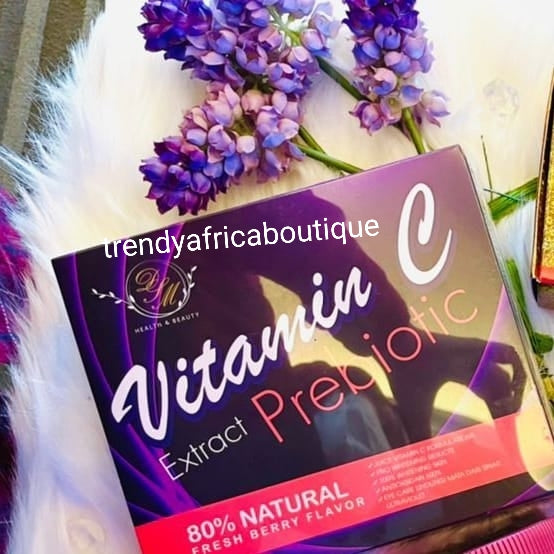 Phyto collagen (DSM) Vitamin C extracts prebiotic skin glowing supplements. 24 sachet powder in one pack. Sold per pack of 24. 80% natural