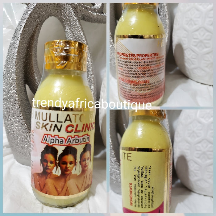 HB Mullato white skin Clinic with Alpha arbutin. Skin brightening serum/oil 125mlx1