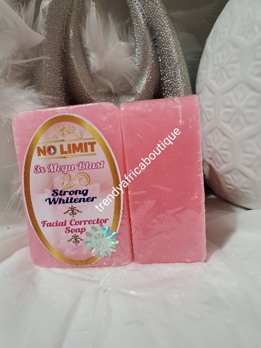 X 1 soap. NO LIMIT 3x mega blast Strong whitening facial corrector soap. Mild and gentle. 135gx1 treat pimples, dark spots, maintain face firmness etc.