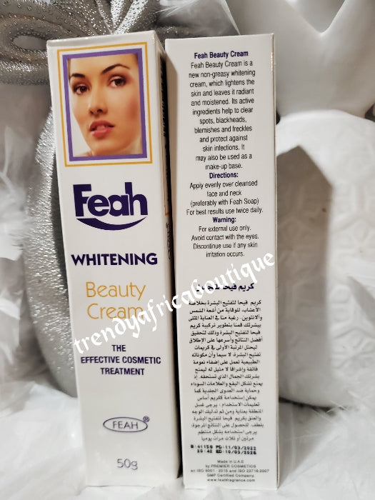 Feah whitening beauty face cream, ultra rich formula, Provide radiance, moisture and glow. 100% effective 50gx 1