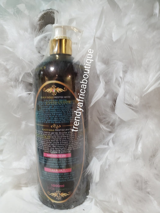 Black Gold prestige white 10X Whitenizer Xtreme intense whitening shower gel. 1000mlx1.