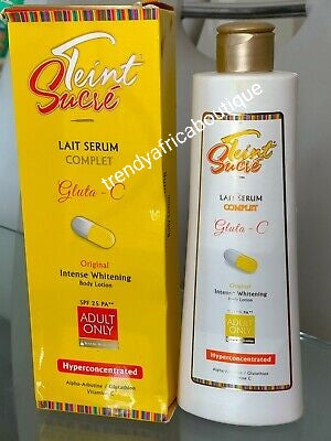 Teint Sucre GLUTA-C intensiv aufhellende Körperlotion. Ergebnisse in 7 Tagen!! Kein Serum nötig!!! sofort einsatzbereit und zu 100 % zufrieden. 7 TAGE SCHNELLE BLEACHER!!! VERWENDEN SIE, UM IHRE AUFHELLUNGSLOTION ZU VERSTÄRKEN. OSHAPRAPRA