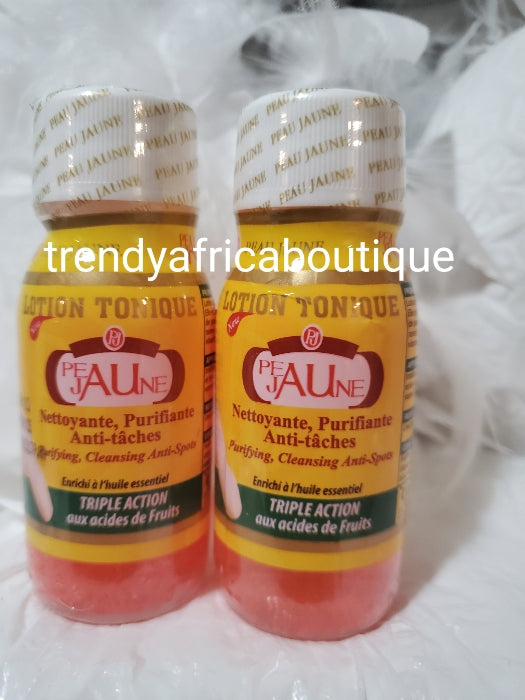 Pe jaune toning face cleanser, triple action purifying face cleanser. Anti spots, pimples, anti ageing, Enriched with vitamin E & essential oils & fruit acids 60mlx1 bottle sale.