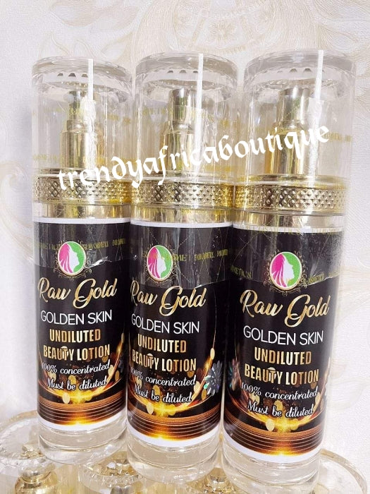EVOB Raw Gold- Golden skin Undiluted Beauty Lotion. 💯 concentre, must be diluted with another body lotion or cream175ml x 1