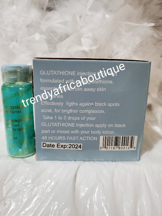 Glutathion-Injektion👌 Blanchisseur mit ätherischem Öl. 48 Stunden Action. Extra starker Anti-Flecken-20-ml-Vail. Mischen Sie es in Ihre Körperlotion