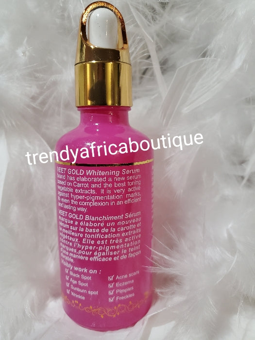 New & improved veetgold whitening serum/oil. Vit.C, vegetables extracts and carrots oil 50mlx1
