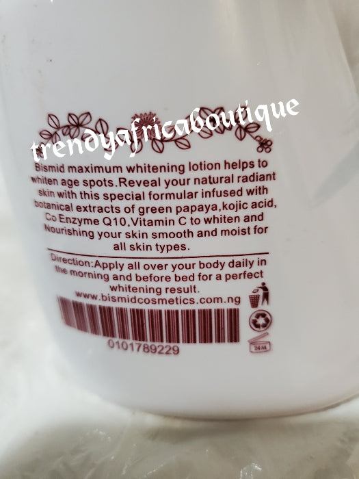 Bismid costmetics paris maximum whitening body lotion 300mlx1. 💯 Satisfactory results