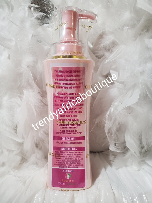 2Stk. Set: EVOB British White Royal Solution mit innovativer Milch PLUS-Behandlung Gold-Körperlotion 500 ml Lotion + Tiefenpeeling-Duschgel GOLD unwiderstehlicher GLOW. ANTI weiße Punkte und Dehnungsstreifen.