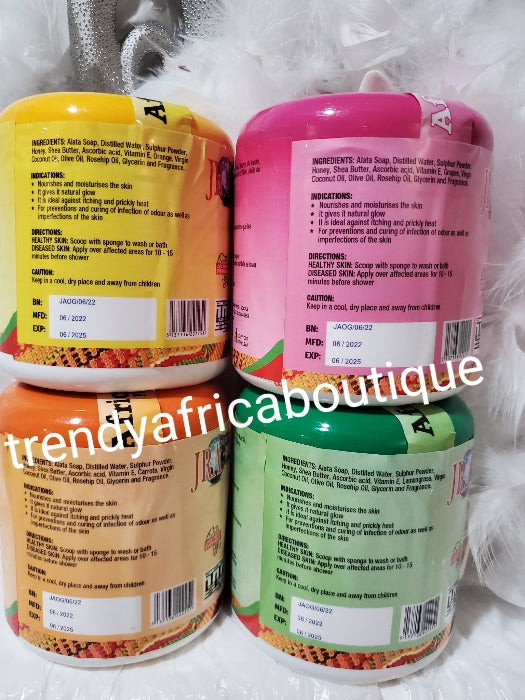 Original JRA African Fresh Oyigbo gold ALATA bathing SOAP 500GX1 4 varieties. 💯 AUTHENTIC from manufacturer in Ghana