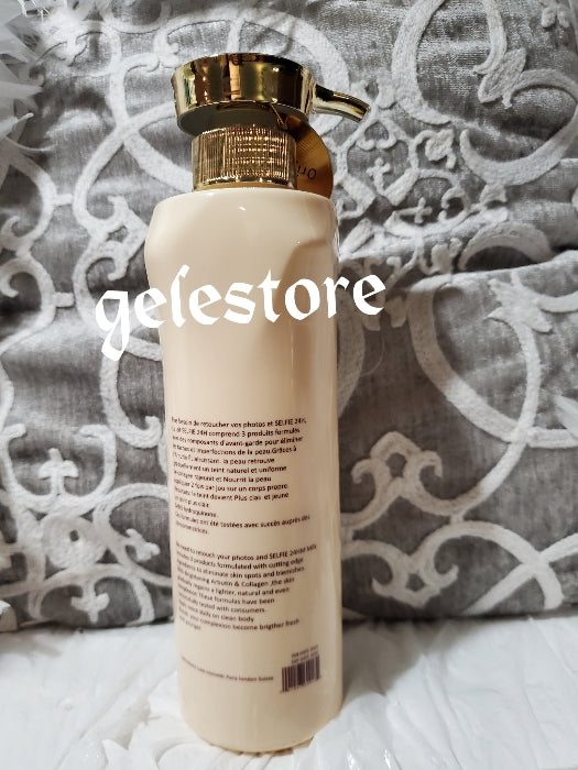 Lait selfie 24h booster tone body lotion 500mlx 1, Achieve uniform stainless and natural whitening with Glutathion, Arbutin + collagen