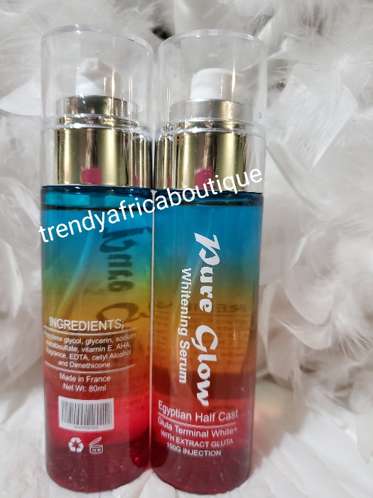 Pure Glow whitening serum/oil. Egyptian halfcast gluta terminal white+ 80mlx1