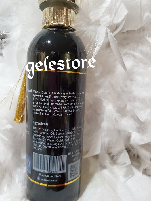 Back un stock: Whiteno secret anti aging, anti stretch marks body lotion Q10 with spf 40. Whitens and Firm the skin 💯 satisfaction. 500ml x 1