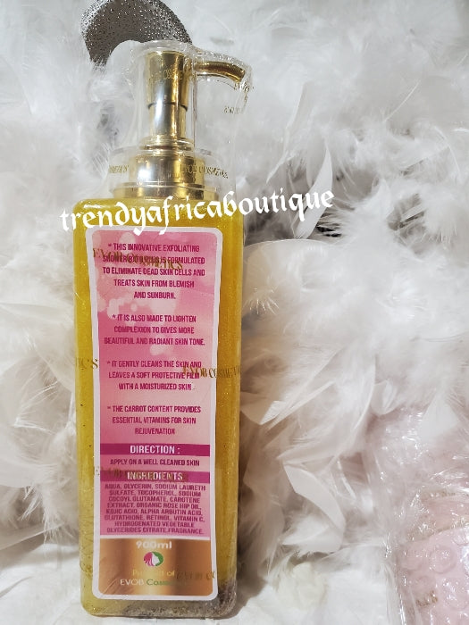 British white innovative exfoliating shower gel PLUS skin repair. Exclusive maxi white GOLD kojic, Arbutin, glutathione 900mlx1. LUXURY SHOWER GEL!!