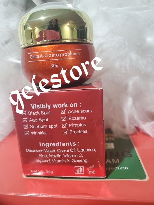 GLutathion injection A-C zero problems face cream with extra glutathion 30g x 1 jar sale. Very effective!
