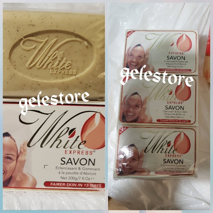 X1 Seife Neue Formel White Express Lait Ecclaircissant Körperpeelingseife 💯 AUTHENTISCH