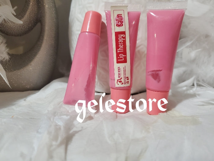 Back in stock!!! 2 in 1: Permanent Pink Lip therapy set: therapy lip balm 15g + therapy lip gloss 15g. 100% satisfaction. Let your lips do the talking, plum, pink, soft lips.