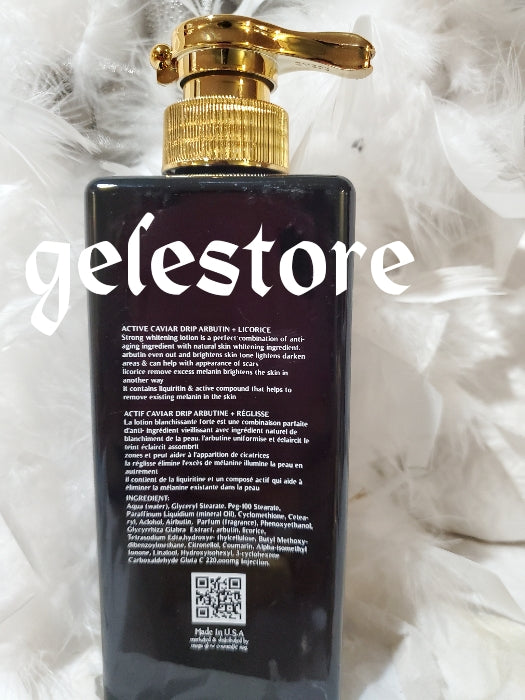 Active Caviar drip arbutin + licorice strong whitening body lotion. X 1 bottle. Anti scars and marks. 💯 satisfaction