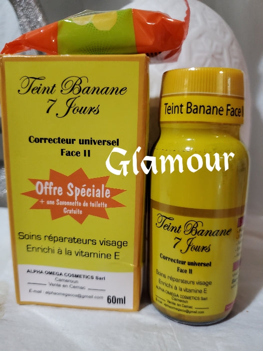 Teint Banana stage 2 serum. 7 days action, universal corrector serum/oil. Yellow cece skin tone 100% Satisfaction. Use to repair bleached damage skin from bad chemicals. 60mlx1