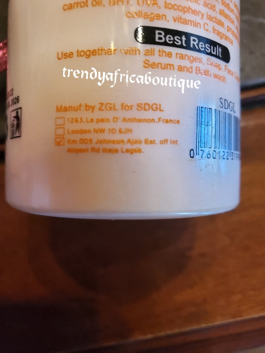 BEWARE OF FAKE!!! Combo sale: Original Purec Egyptian magic whitening GOLD face and body lotion and soap with egg yolk abd L-Glutathion 300ml. And Pure Egyptian triple action soap!