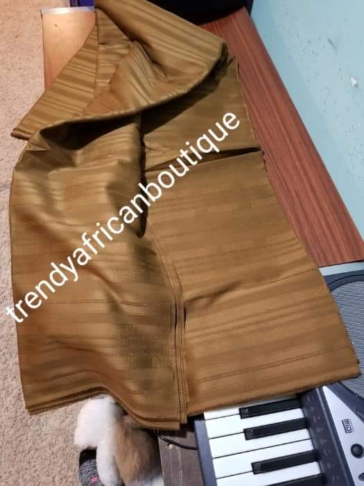 Sale sale: Top quality Brown swiss voile lace fabric for Nigerian Men native outfit. Soft quality fabric. Can be use for agbada/3pc outfit for men. Sold per 5yds. Price is for 5yds