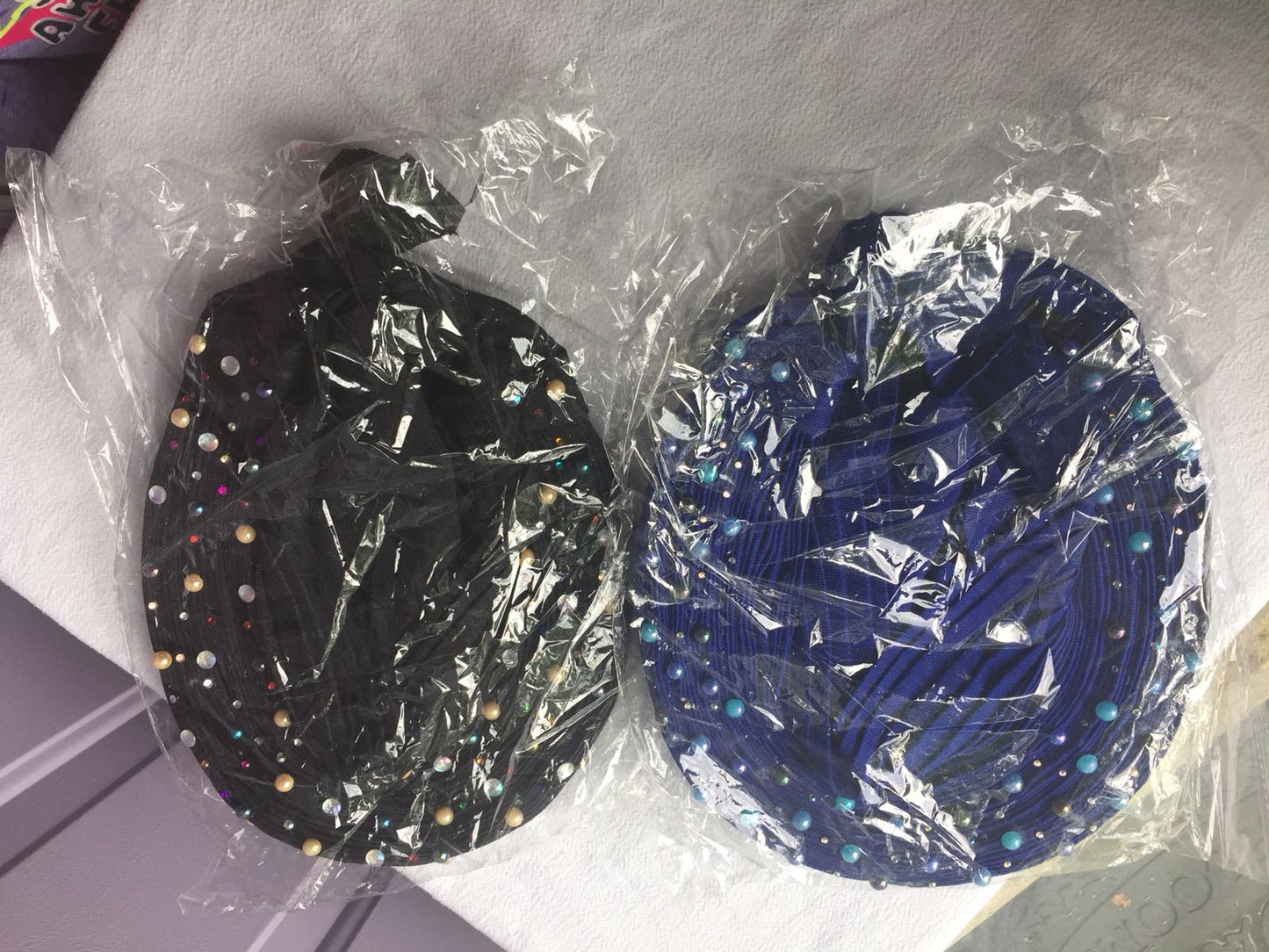 Nigerian latest auto-gele in Royal blue. Beaded and stoned. Made with quality Aso-oke. Party ready in a few seconds. No more wahala trying to tie your gele