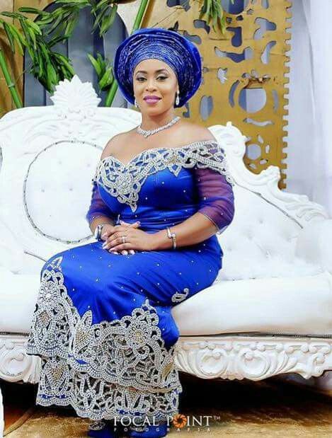 Special offer. Royal blue hand stoned Silk George wrapper for Nigerian/Igbo Bridal outfit. Sold as 5yds wrapper with 1.8yds marchimg net blouse. V.I P George for Nigerian weddings/ceremony