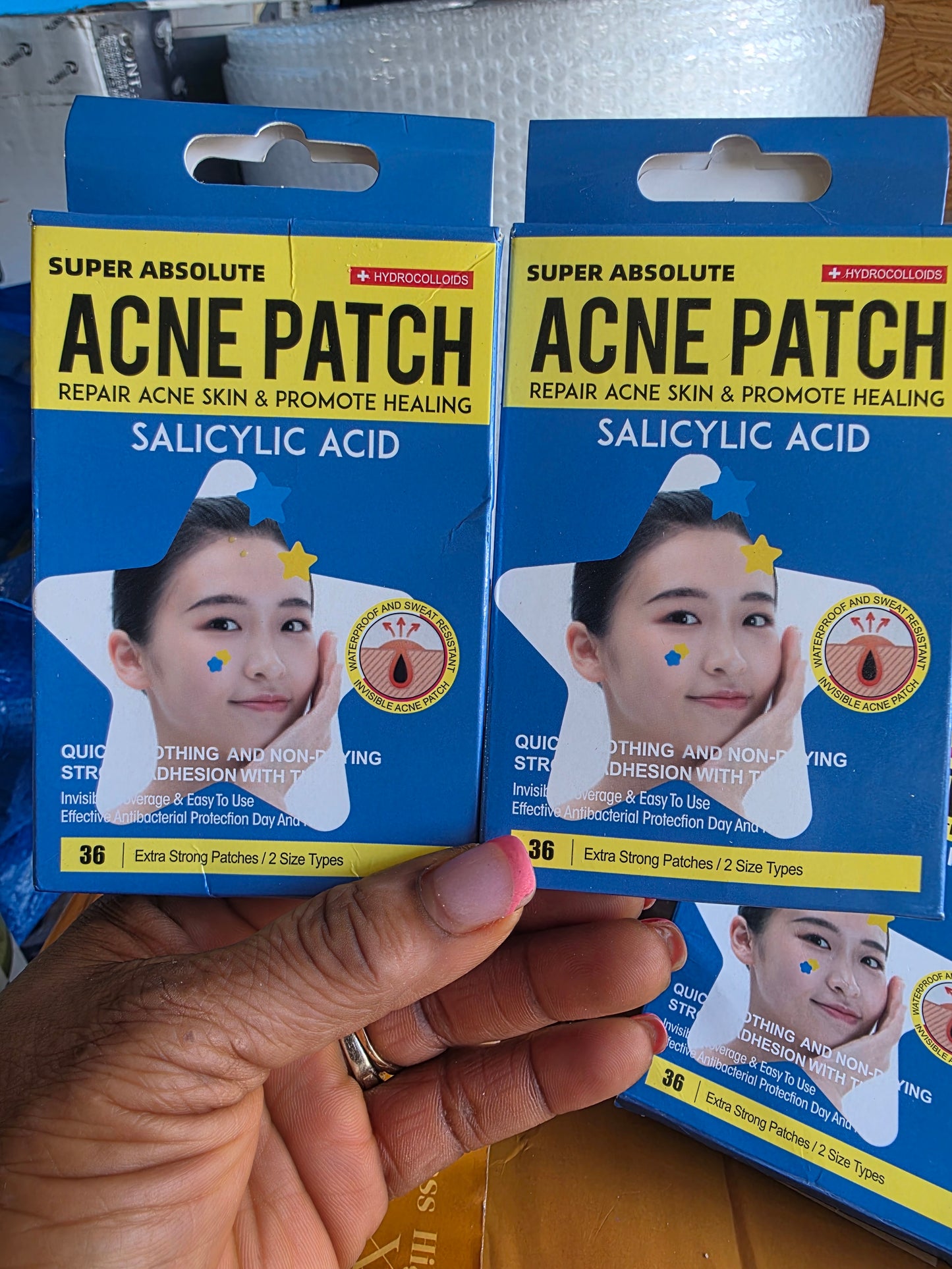 Super absolute Acne patch repair acne skin & promotes healing with salicylic acid. 36 patches waterproof.  1 pack sale