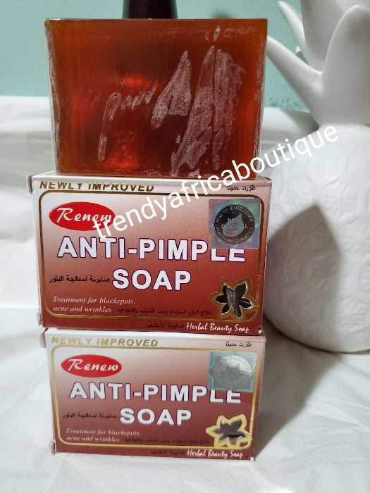 X3 soap Renew Anti-Pimple soap. Treatment for blackspots, acne, wrinkles, blackheads and more! 135g x1
