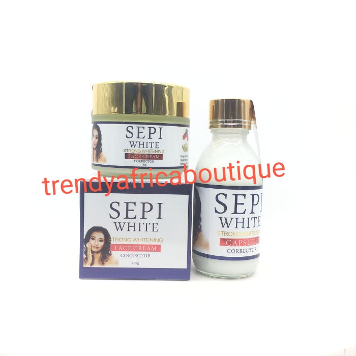 3pcs. SEPI WHITE strong whitening concentre corrector serum, face cream & FACE & body soap, anti wrinkles, anti spots. 💯 satisfaction. Use mostly night