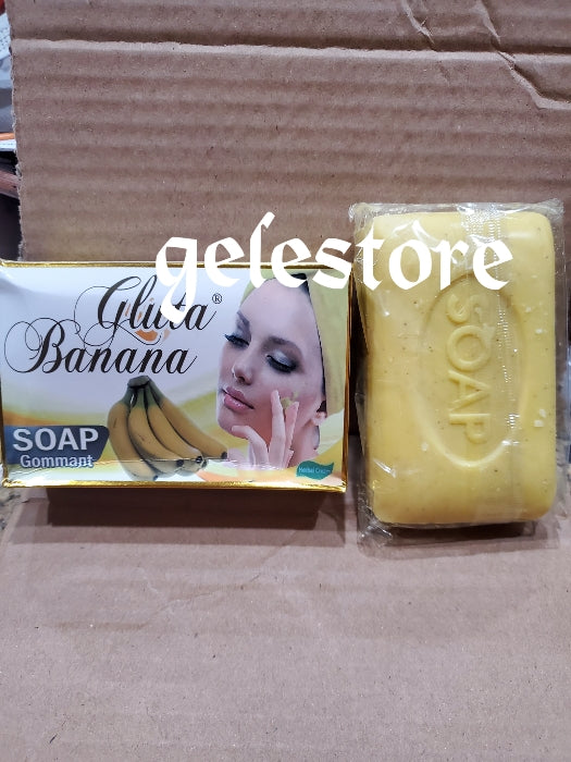 2 soap + 1 body lotion Gluta banana skin whitening body lotion and body soap. 200gx 2 bar