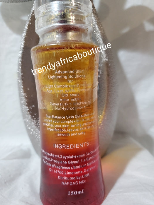 Skin Balance body oil. Skin perfecting serum/oil. Triple action? Soften, Unify and nourishes your complexion. 150ml bottlex1 sale