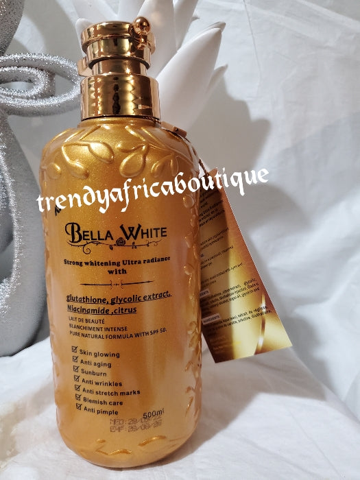 bella glutathione 3pcs. Set: Bella white Gold bottle Strong whitening ultra radiance bod – Trendy Africa Boutique
