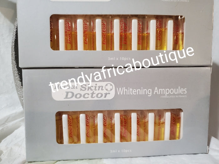 Herbal Skin doctor whitening ampoules. 10 serum/oil ampoules per pack & Sold per pack. Add to body lotion