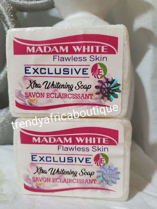 2 Stück Evob Madam weiße, makellose Haut Exklusive Xtra Whitening-Gesichtscreme und Seife. Anti-Pickel- und Aknebehandlung für alle Hauttypen
