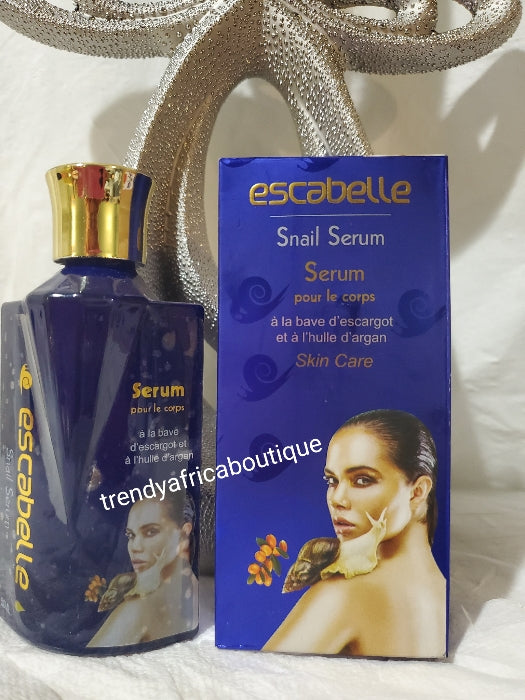 Back in stock Escabelle snail serum/oil with snail dribble to regenerate, rejuvenates, and glow your skin. Anti stretch marks, anti aging, 50ml