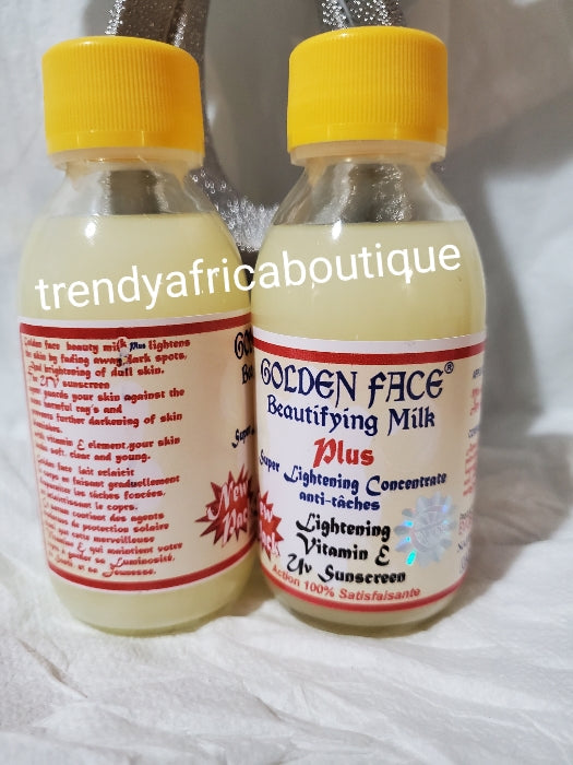 3pcs set: Golden face lightening body lotion, Golden face beautifying milk PLUS; a Super lightening & glowing concentre and Golden face crown Anti tache 100% satisfaction