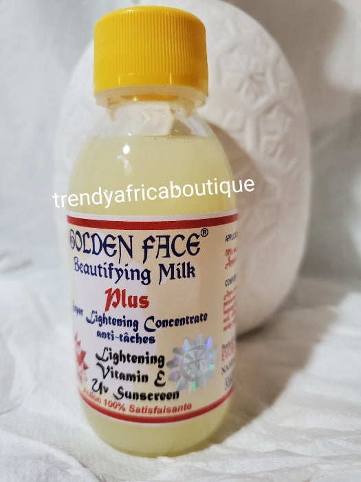 3pcs set: Golden face lightening body lotion, Golden face beautifying milk PLUS; a Super lightening & glowing concentre and Golden face crown Anti tache 100% satisfaction