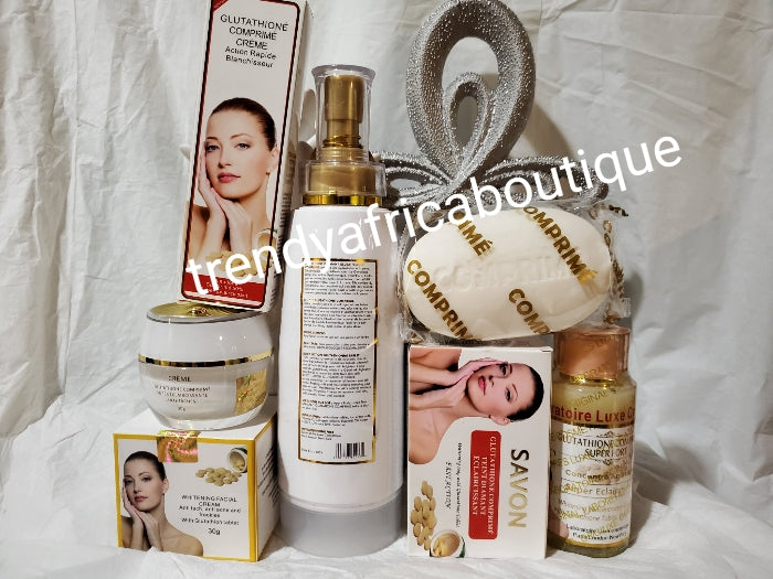 5pcs. Set: Original lait teint Diamant glutathion comprime whitening s Trendy Africa Boutique 5pcs. Set: Original lait teint Diamant glutathion comprime whitening s Trendy Africa Boutique