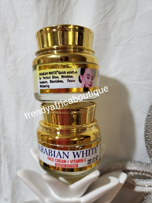 Arabian white quick solution to a perfect glowing skin. face whitening with vitamin C. Perfect glow without blemishes, work chap-chap. A must have face cream